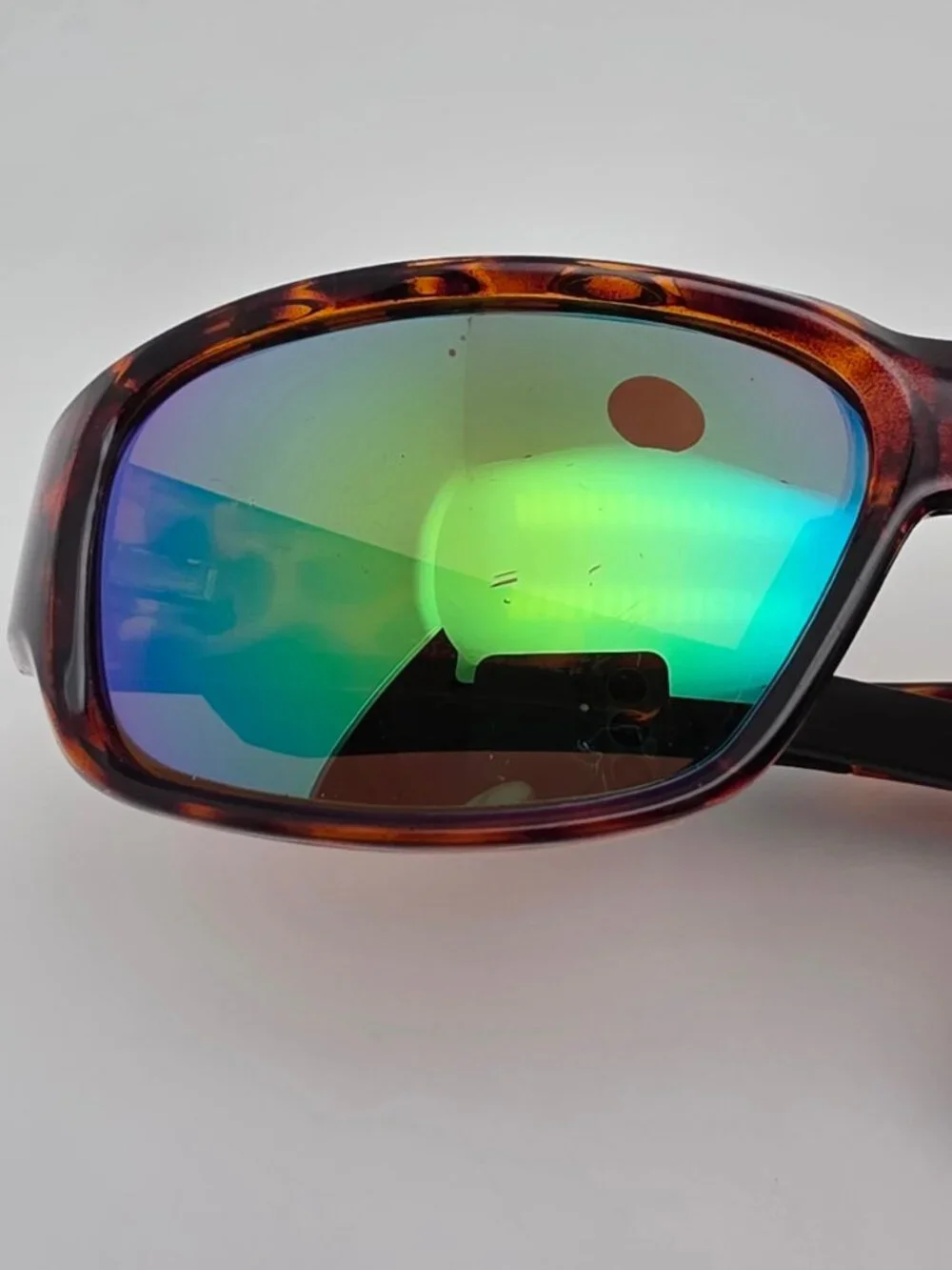 Bimini Bay T-BB4AG Tortoise Frame Polarized Green Mirror Lens Fishing Sunglasses